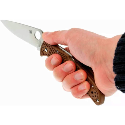 Ніж Spyderco Endura 4 Flat Ground Brown (C10FPBN) фото 8