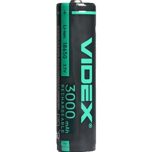 Аккумулятор Videx 18650 Li-Ion 3000 mAh с защитой фото