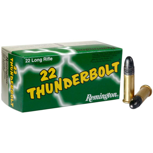 Патрон Remington Thunderbolt High Velocity кал. 22 LR куля RN, маса 2.59 гр/40 гран (уп. 50 шт.) фото