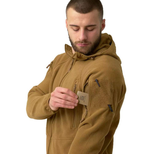 Флісова кофта Helikon Patriot Mk2 Hybrid Fleece (розмір - XL, колір - Coyote) фото 6