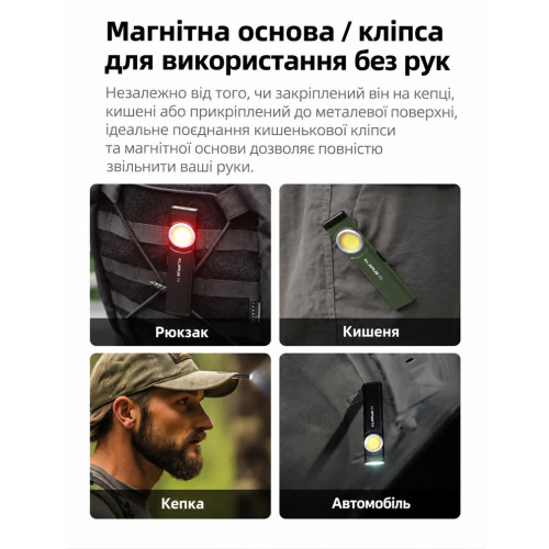 Ультратонкий фонарь Klarus E5 800 лм/450 mAh. Black фото 14