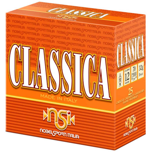 Патрон Nobel Classica Fibre кал. 12/70 дробь №3/0, навеска 32 гр фото