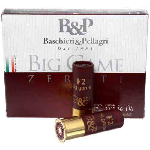 Патрон B&P Big Game Zerati кал. 12/67 дробь №3/0, навеска 36 гр фото