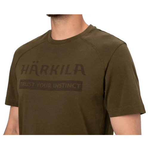 Футболка Harkila logo T-Shirt  (S, Зеленый) фото 2