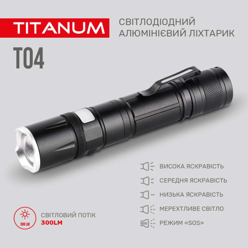 Портативный светодиодный фонарь TITANUM TLF-T04 фото 5