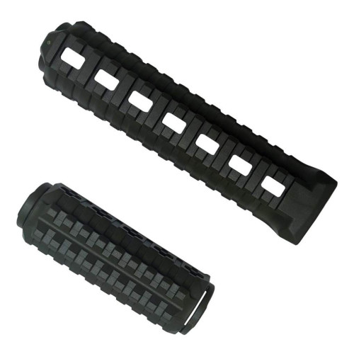 Цівка DLG Tactical для АК-47/74 з 2-ма планками Picatinny + слоти M-LOK (полімер) олива фото 5