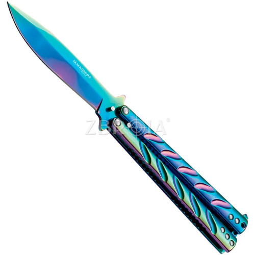 Нож Boker Magnum Balisong Rainbow фото