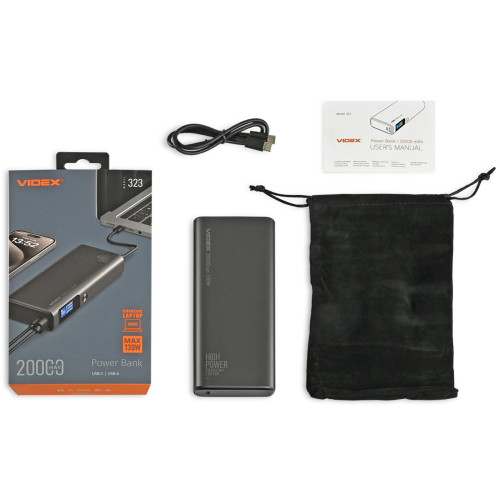 Повербанк Videx VPB-323 20000 mAh Black фото 11