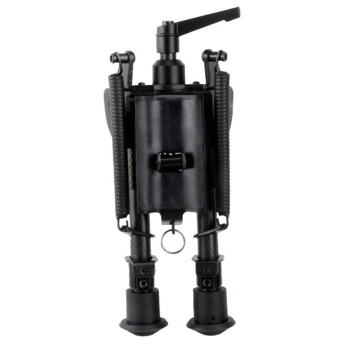 Сошки Vector Optics Carbon Fiber Swivel Bipod на антабку (высота 15.2 - 22.9 см) с переходником на Weaver/Picatinny фото 4