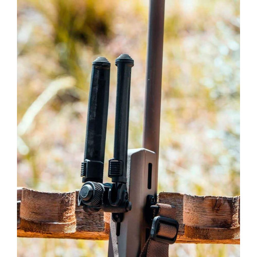 Сошки Magpul Bipod на M-LOK (высота 17.2 - 26 см, шарнирная база) черный фото 5