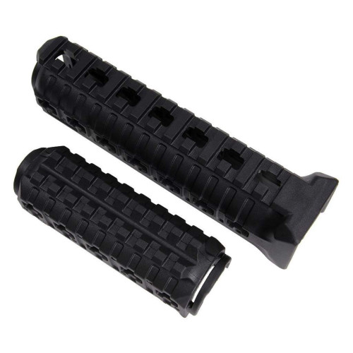 Цевье DLG Tactical (DLG-099) для АК-47/74 c 2-мя планками Picatinny + слоты M-LOK (полимер) черное фото 5