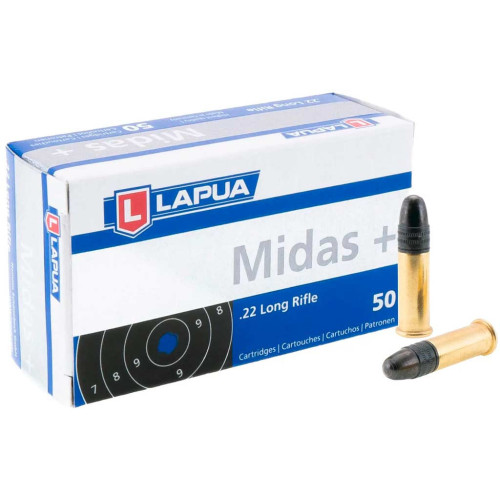 Патрон Lapua Midas+ кал. 22 LR куля LRN, маса 2.59 гр/40 гран фото