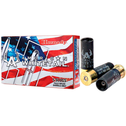 Патрон Hornady American Whitetail кал. 12/76 пуля InterLock, масса 21.06 гр/325 гран фото