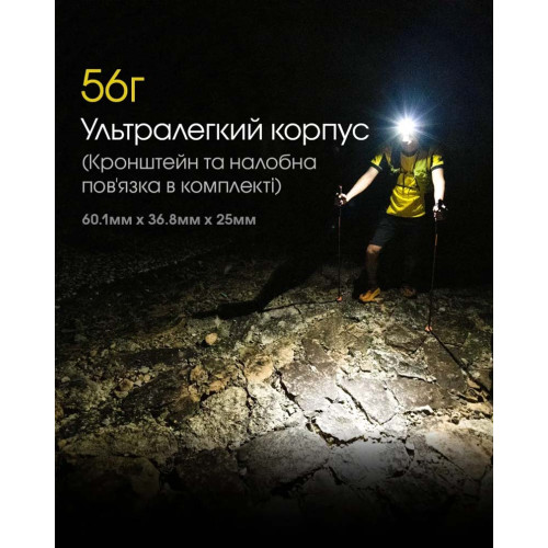 Ліхтар налобний Nitecore NU25 NEW фото 13
