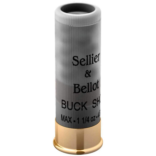 Патрон Sellier & Bellot Buck Shot кал. 12/70 картеч 6.09 мм, навіска 36 гр фото 2