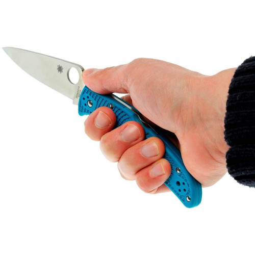 Ніж Spyderco Endura 4 Flat Ground Blue (C10FPBL) фото 2