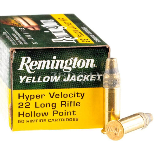 Патрон Remington Yellow Jacket кал. 22 LR куля Truncated Cone Hollow Point, маса 2.14 гр/33 гран фото 2