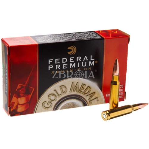 Патрон Federal Gold Medal кал. 308 Win куля Sierra MatchKing BTHP, маса 10.88 гр/168 гран фото