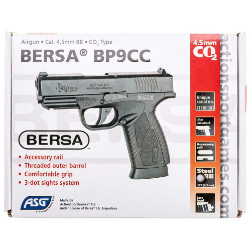 Пневматичний пістолет ASG Bersa BP9CC BB фото 9