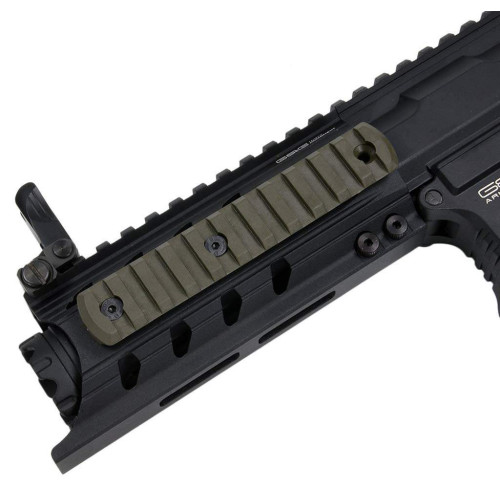 Планка DLG Tactical (DLG-113) для M-LOK, профіль Picatinny/Weaver (11 слотів) олива фото 2