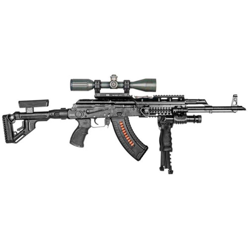 Пистолетная рукоятка FAB Defense AGR-47 прорезиненная для АК-47/74 (полимер) черная фото 2