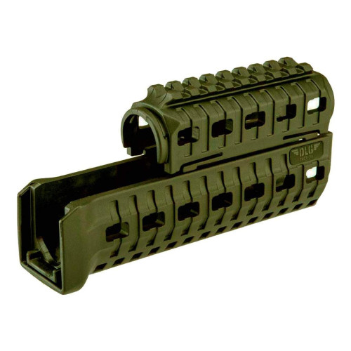 Цевье DLG Tactical (DLG-133) для АК-47/74 c 1-ой планкой Picatinny + слоты M-LOK (полимер) олива фото 3