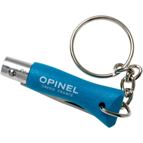 Ніж Opinel Keychain №2 Inox блакитний фото 4