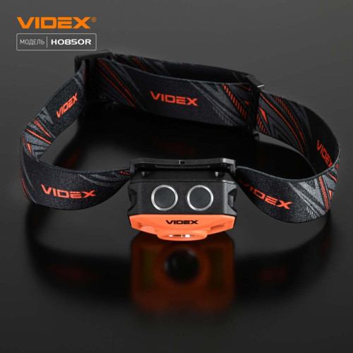 Налобний світлодіодний ліхтарик VIDEX VLF-H085-OR фото 14