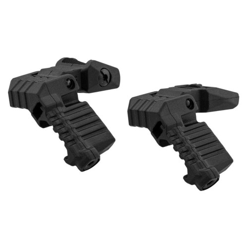 Набор: угловые целик и мушка DLG Tactical (DLG-185) OFFSET High Profile на планку Picatinny фото 3