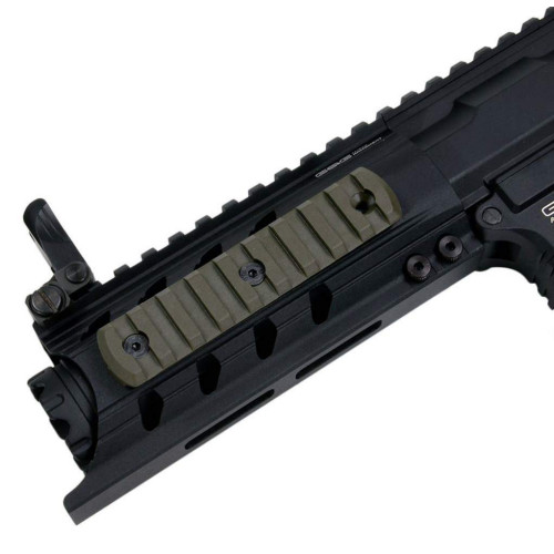 Планка DLG Tactical (DLG-112) для M-LOK, профиль Picatinny/Weaver (9 слотов) олива фото 4