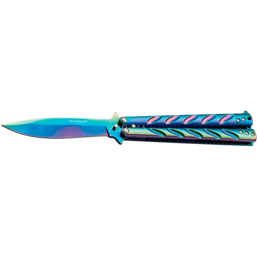 Ніж Boker Magnum Balisong Rainbow фото