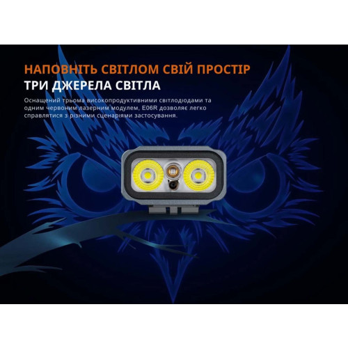 Фонарь наключный Fenix E06R серый фото 23