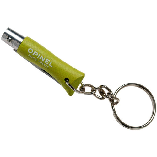 Ніж Opinel Keychain №2 Inox салатовий фото 4
