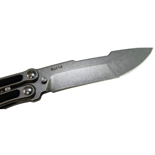 Нож-бабочка Mr. Blade MadCap Black Stonewash фото 4