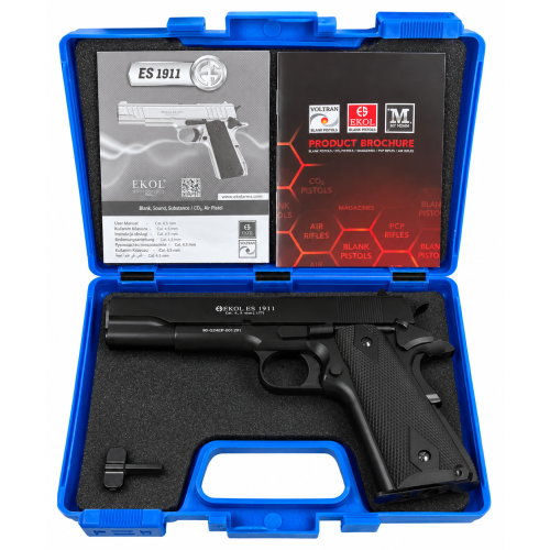 Пневматический пистолет EKOL ES 1911 Black фото 8