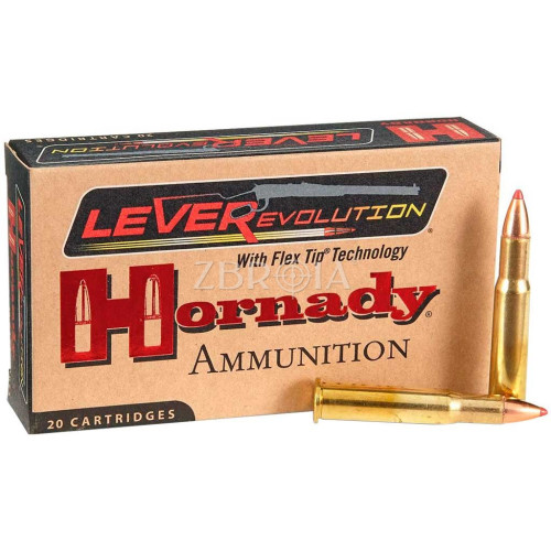 Патрон Hornady LEVERevolution  кал. 30-30 Win пуля FTX, масса 10.36 гр/160 гран фото