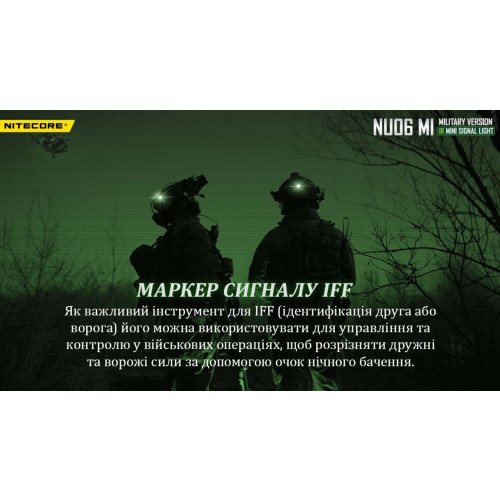 Ліхтар налобний Nitecore NU06 MI фото 6