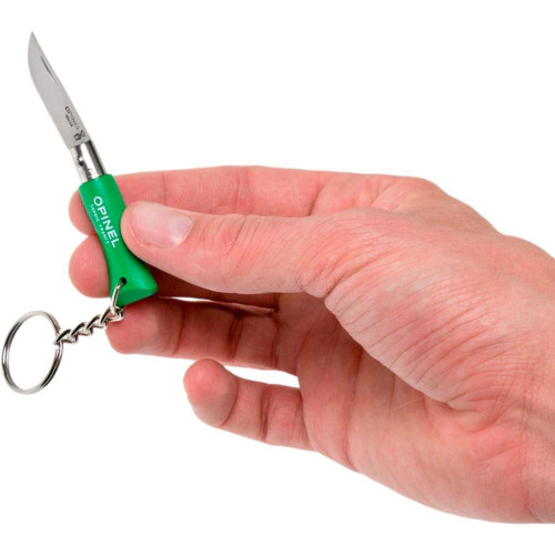 Нож Opinel Keychain №2 Inox зеленый фото 7