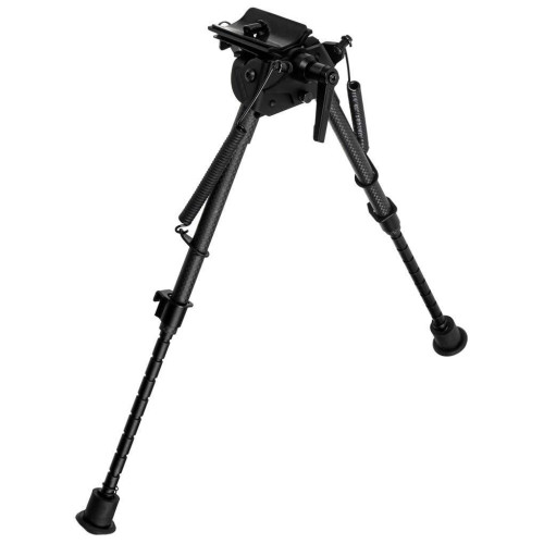 Сошки Vector Optics Carbon Fiber Swivel Bipod на антабку (высота 23 - 34.5 см) с переходником на Weaver/Picatinny фото 3