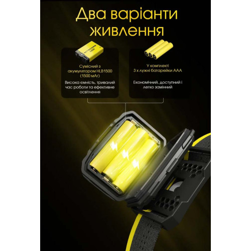 Ліхтар налобний Nitecore HA23 UHE фото 9