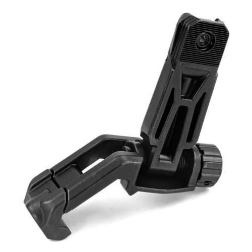 Складной угловой целик Magpul MBUS Pro Offset на планку Picatinny (черный) фото 4