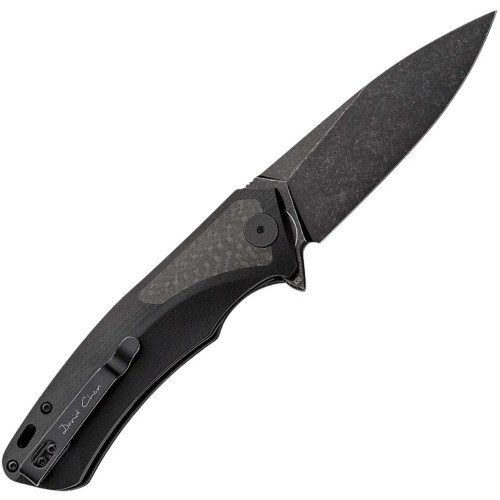Нож Petrified Fish Pub Carbon 0Fiber/G10, Black Stonewashed (PF838CDW) фото 2
