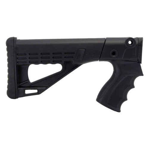 Телескопический приклад DLG Tactical TBS Solid (DLG-083) для помповых ружей Remington, Mossberg, Maverick (черный) фото 7