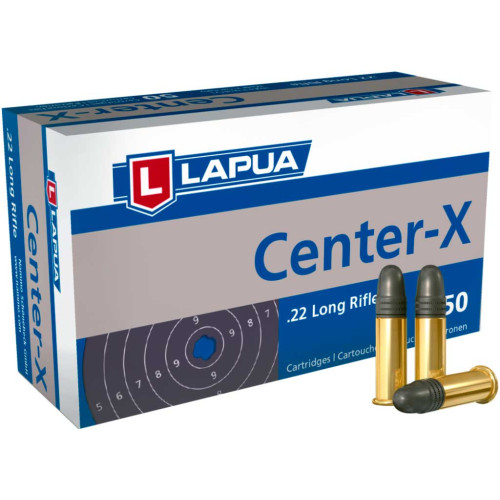 Патрон Lapua Center-X кал. 22 LR куля LRN, маса 2.59 гр/40 гран фото