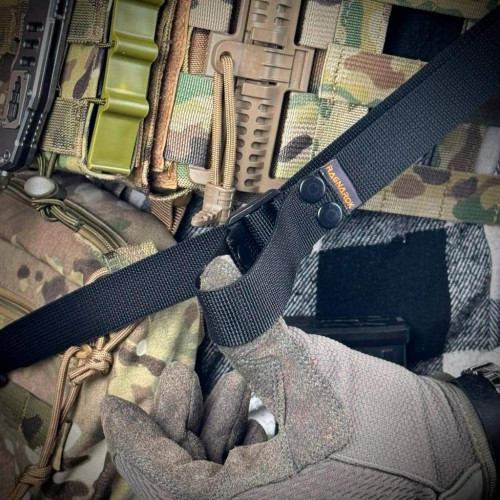 Ремень оружейный трехточечный RAGNAROK «Hel» Gen.II carbine Черный фото 5