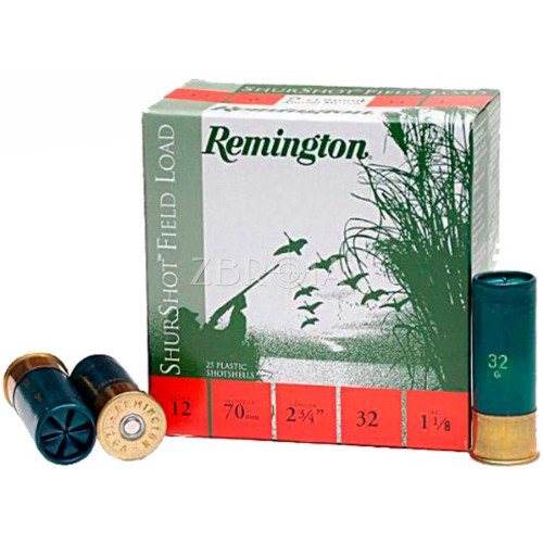 Патрон Remington Shurshot Field Load кал. 12/70 дробь №4, навеска 32 гр фото