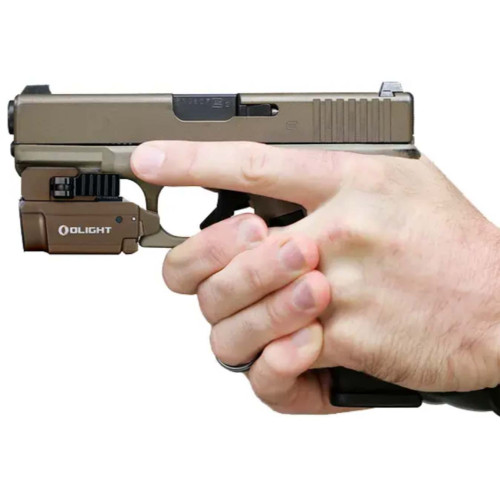 Фонарь Olight Baldr Mini green laser. Цвет - desert tan фото 12