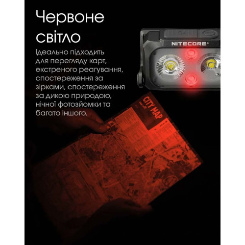 Ліхтар налобний Nitecore NU25 NEW фото 9
