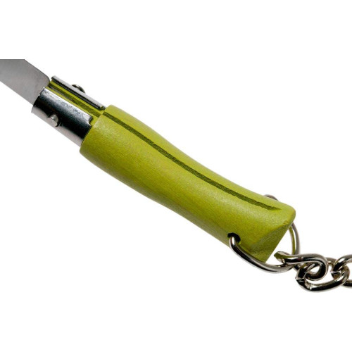 Ніж Opinel Keychain №2 Inox салатовий фото 5