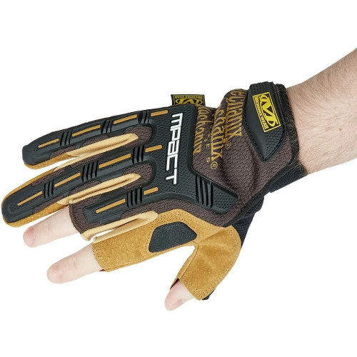 Рукавички Mechanix M-Pact Framer Leather (розмір - M, колір - коричневий) фото 3